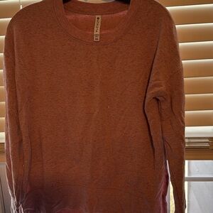 Athleta Heathered Mauve Crewneck Sweatshirt